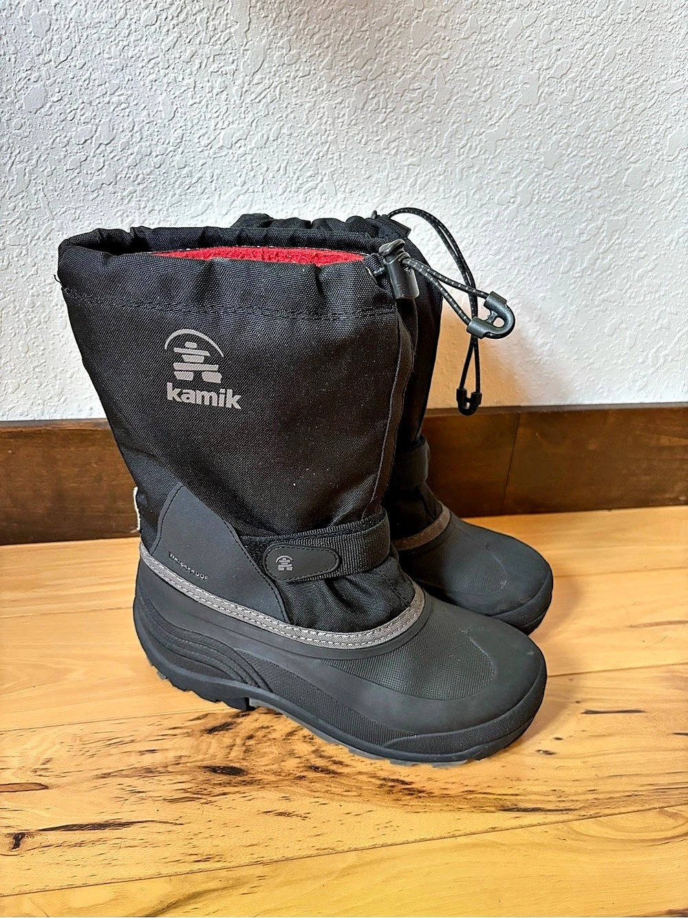 Kamik Rocket Waterproof Winter Snow Boots in Black